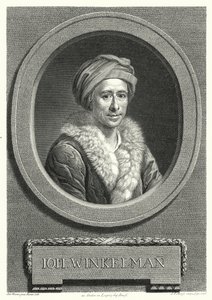 Johann Joachim Winckelmann, tysk konsthistoriker och arkeolog (gravyr) av Anton von (after) Maron