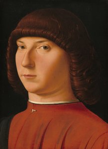 Porträtt av en ung man, ca. 14751480. av Antonello da Messina