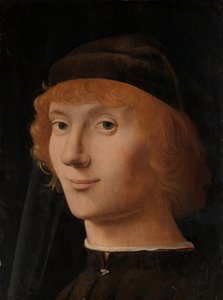 Porträtt av en ung man, ca. 1470. av Antonello da Messina
