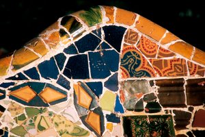 Park Güell, Barcelona, ​​detalj