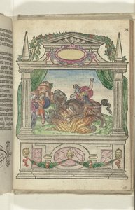 Scen med Marcus Curtius hjältedåd, 1578