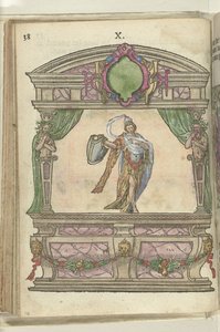Scen med personifiering av försiktighet (Prudentia), 1578