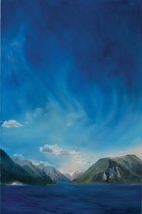 Norges fjordar, 2011 (olja på duk) av Antonia Myatt