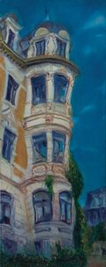 Oslo, Vasehuset, 2012 (olja på duk) av Antonia Myatt