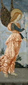 Bebådelsens ängel, ca 1500 (tempera på poppelträ) av Antoniazzo Romano
