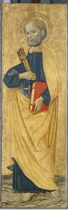 Aposteln Petrus, ca 1500 (tempera på poppelträ) av Antoniazzo Romano
