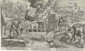 De blinda herdarna Blind Shepherds / Pasteurs aveugles (titel på objekt)