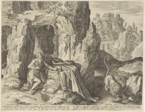H. Hieronymus som en ångerfull i öknen