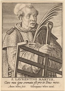 St Lawrence Martyr av Antonie Wierix