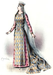 Massenet - Esclarmonde - Sibyl Sanderson, rollen som Esclarmonde, akt 1, scen 2 - Antonin-Marie Chatinière, 1889