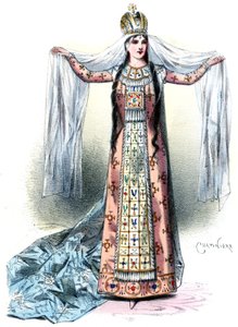 Massenet - Esclarmonde - Sibyl Sanderson, rollen som Esclarmonde, prolog 1:a tablån - Antonin-Marie Chatinière, 1889