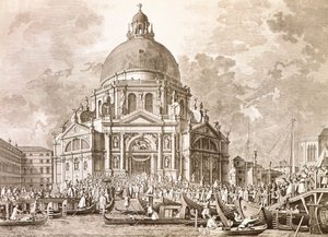 Ducal festligheter, Doge och Signoria av Venedig vid den årliga högtiden för Our Lady of Health