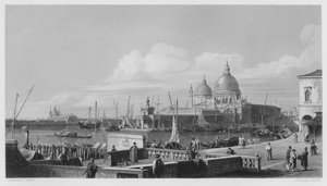 Dogana, Venedig, från bilden i den kungliga samlingen (gravyr)