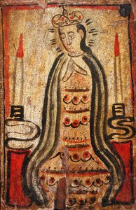 Jungfru av San Juan de los Lagos, ca 1840-45 (tempera på panel) av Antonio (attr. to) Molleno
