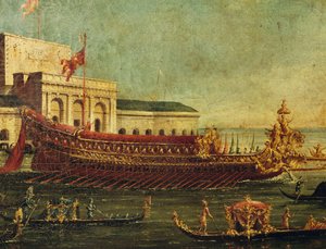 Bucentaur (statlig galär av dogerna i Venedig), Italien av Antonio (studio of) Canaletto