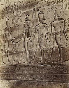 Basrelief från templet i Edfu av Antonio Beato