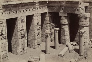 Medinet Habu: Koptisk kyrka i centrum av Ramses III-templet