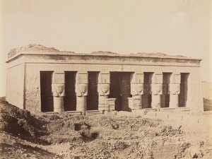 Temple of Dendera, ca. 1870-1880-talen. av Antonio Beato