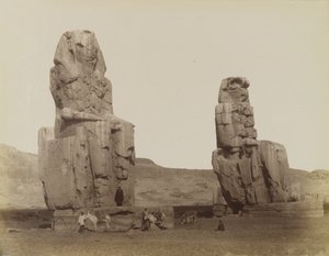 Kolosserna av Memnon av Antonio Beato