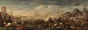 Stridsscen av Antonio Calza