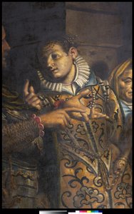Kejsarinnan Faustina besöker St. Katarina av Alexandria i fängelset (detalj av MRZ 3497252)