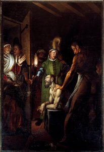 Dekollationen av Johannes Döparen Målning av Antonio Campi (1524-1587) 1571 ca. Sol. 280x192 cm Kyrkan San Paolo Converso i Milano