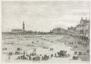 Utsikt: Prà della Valle, Padua av Antonio Canaletto