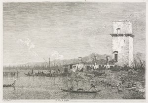 Utsikt: Tornet i Malghera av Antonio Canaletto