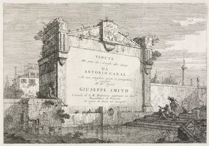Visningar: Titelsida, 1735-1746. av Giovanni Antonio Canal