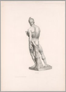 Ajax, bakifrån, från Oeuvre de Canova av Antonio Canova