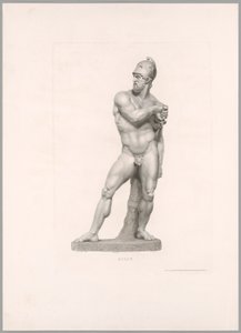 Ajax, framifrån, från Oeuvre de Canova av Antonio Canova