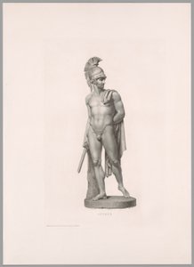 Ettore, framifrån, från Work by Canova av Antonio Canova