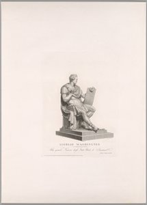 George Washington, framifrån, från Oeuvre de Canova av Antonio Canova