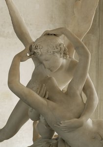 Psyche återupplivas av Amors kyss... av Antonio Canova