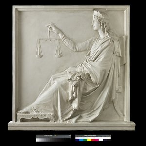 Rättvisan, 1793 (gips) av Antonio Canova
