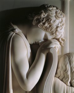 Grevinnans sorg av Haro, av Antonio Canova (1757-1822), marmorrelief av Antonio Canova