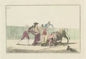 Tavla V, från serien Collection of the Main Actions in a Bullfight
