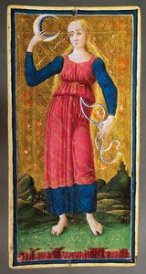 Tarotkort som visar månen