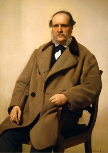 Porträtt av Antonio Tommasi av Antonio Ciseri (1821-1891), olja på duk