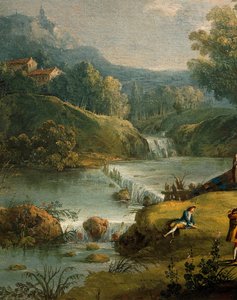 Vår, av Antonio Diziani (1737-1797), målning. Detalj.
