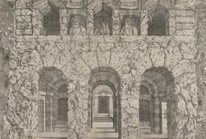 En grotta, ca. 1545. av Antonio Fantuzzi
