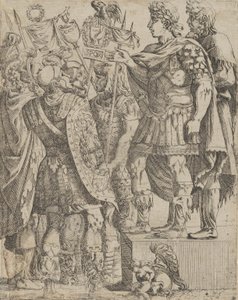 Kejsaren tilltalar sina soldater, ca. 1542-45. av Antonio Fantuzzi