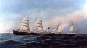 Ång- och segelfartyget "Lydian Monarch"