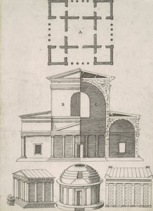 Forntida tempel och rotundor (fem mönster)