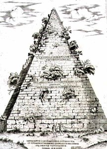 Pyramiden av Caius Cestius byggd c.12 f.Kr., Rom