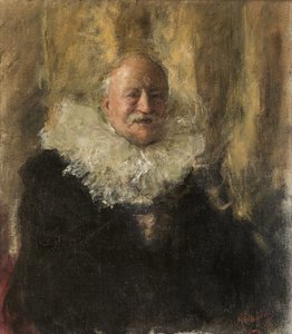 Självporträtt. av Antonio Mancini