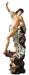 Meleager (polykromt trä) av Antonio Maria Maragliano