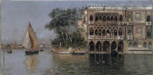 Utsikt över Venedig av Antonio Maria de Reyna Manescau