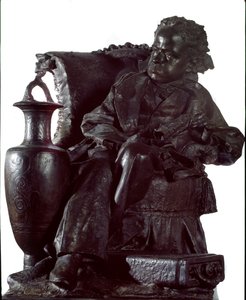 Monument till prins Oddone Eugenio Maria di Savoia (1846-1866) (Monument till prins Oddone, hertig av Montferrat) Bronsskulptur av Antonio Orazio Quinzio (1856-1928) 1891 Dim 91x61x95 cm Genes, Galleria d