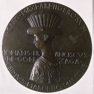 Porträttmedalj föreställande Gianfrancesco Gonzaga (13945-1444) 1446-8 (brons) (för baksidan se 96844)